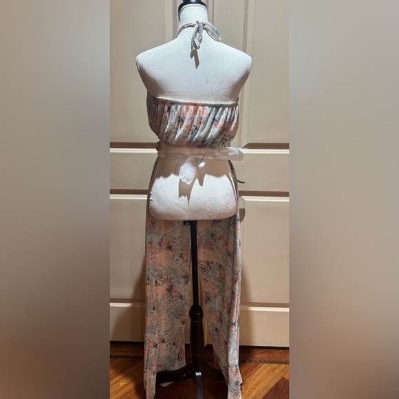 Womans Floral No Boundaries Tube Top Pants Set. - Picture 2 of 6